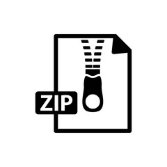 zip icon vector design logo template EPS 10