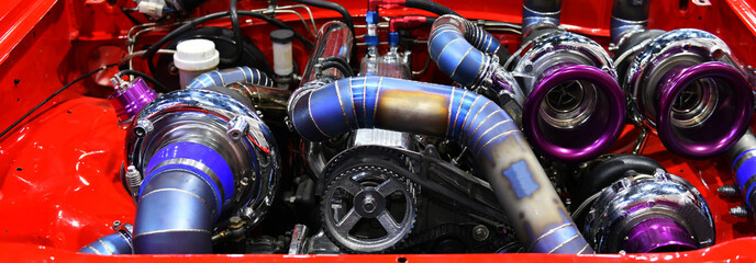 Details of car engine. Modification of the engine