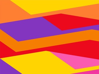 Colorful Art, Abstract Modern Shape Background or Wallpaper