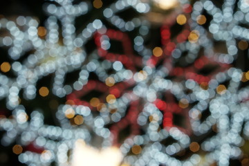 Background light blur abstract. Christmas holiday lights.