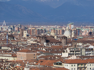 Aerial view of Turin