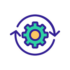 Automation icon vector. Thin line sign. Isolated contour symbol illustration