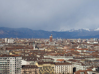 Obraz premium Aerial view of Turin
