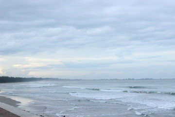frozen sea and blue sky