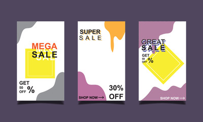 Vector Modern For best Sale Banners Design. Discount Banner Promotion Template with editable text