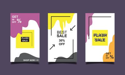 Vector Modern For best Sale Banners Design. Discount Banner Promotion Template with editable text