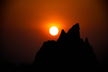 Drought and summer season, Hot landscape.