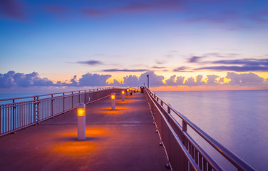 sunrise lights bridge sunset cloud sea water sky beach lighting landscape river dusk night miami florida road sun coast architecture © Alberto GV PHOTOGRAP