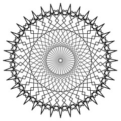 vector illustration of abstract geometric mandala