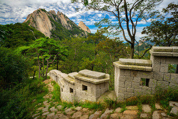 Beautiful Mountains and Cultural Sites in South Korea's Bukhansan National Park