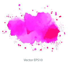 Pink watercolor background. vector background