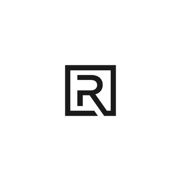 Initial Letter R logo icon design template elements - vector