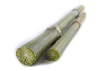 Sugar cane isolated on white