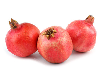Pomegranate isolated on white