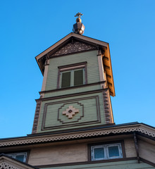 Small St. Simeon's and St. Anne's Orthodox Church in Sadama district, Kesklinn area. One of the few wooden churches survived in Estonia