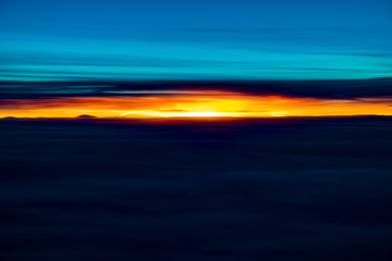 Aerial sunrise