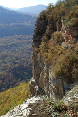 An image of a mountain rock. Guam Range.