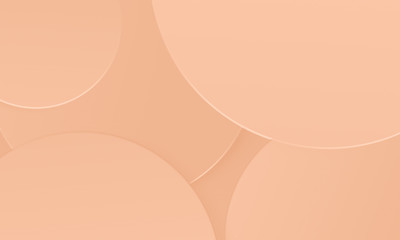 Circles foundation cream tone texture background. Simple modern design use for beauty fashion concept.