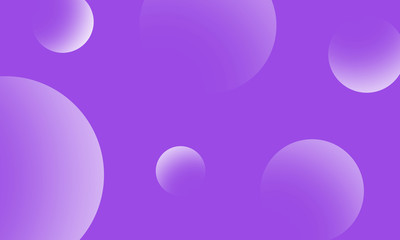 Purple circles gradient on violet abstract background. Modern graphic design element.