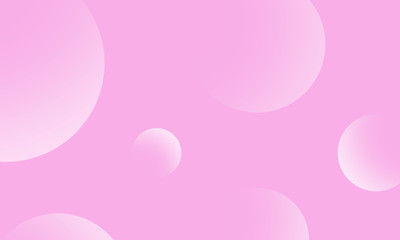 White circles gradient on pink abstract background. Modern graphic design element.