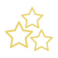 star symbol neon lights icon