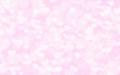 Valentine's Mother's Day pink hearts on pink background.