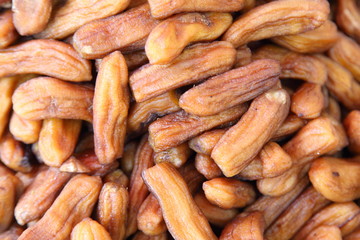 Closeup image of sun dried banana