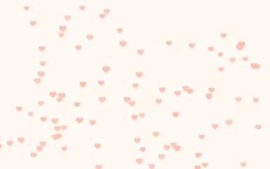 Fototapeta na wymiar Valentine day pink hearts on pink rose background.