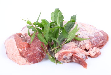 Raw Shoulder Square Cut on white background