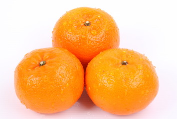 Orange on a white background