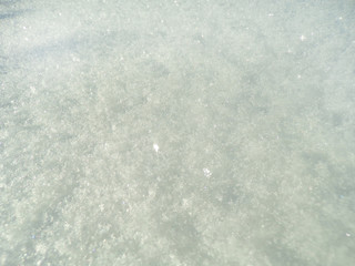 Texture of dirty snow in the city. Large grey snow. Poor ecology and environmental pollution.