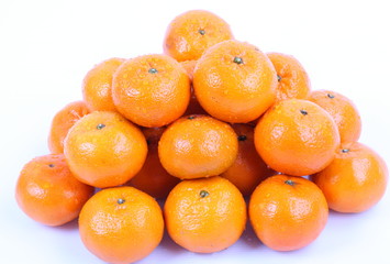 Orange on a white background