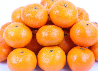Orange on a white background