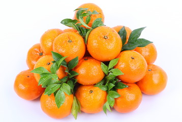 Orange on a white background
