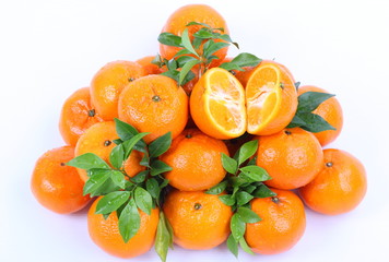 Orange on a white background
