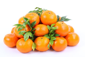 Orange on a white background