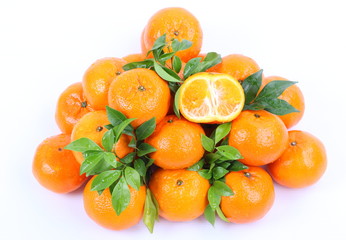 Orange on a white background