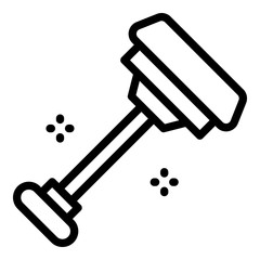 Beauty piercing icon. Outline beauty piercing vector icon for web design isolated on white background