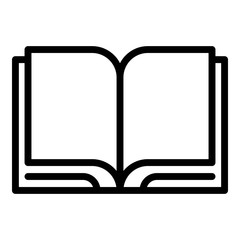 Shop catalog icon. Outline shop catalog vector icon for web design isolated on white background