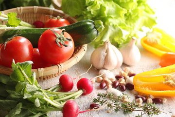 色々な野菜の集合イメージ写真