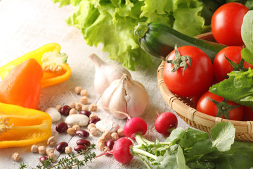 色々な野菜の集合イメージ写真