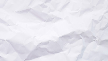 crumpled white paper background, recycle paper