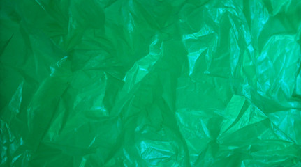 abstract green plastic bag background