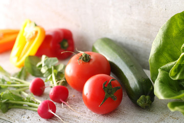 色々な野菜の集合イメージ写真