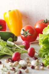 色々な野菜の集合イメージ写真