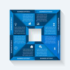 Infographic design vector and marketing icons can be used for workflow layout, diagram, annual report, web design. Business concept with options, steps or processes.