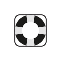 Naklejka premium lifebuoy icon design vector logo template EPS 10