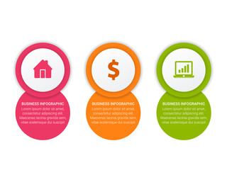 Business data visualization. Process chart. Abstract elements of graph, diagram with steps, options, parts or processes. Vector business template for presentation. Creative concept for infographic.