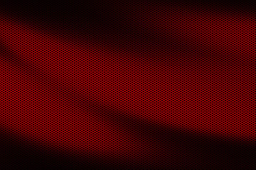 red wave metallic mesh. metal background and texture. - 321613956