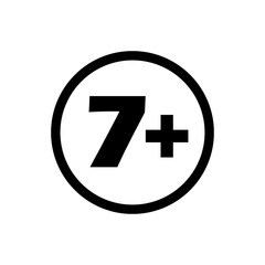 Obraz premium age limit icon design vector logo template EPS 10